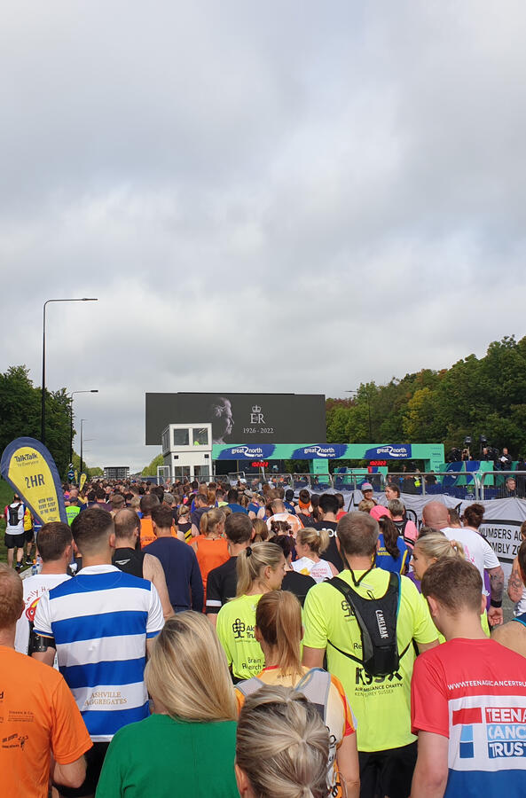 Start Line a week after the Queen died